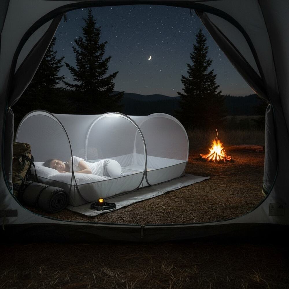 Pop Up Mosquito Net Bed Tent Portable Travel Camping Adult Baby Foldable Mesh